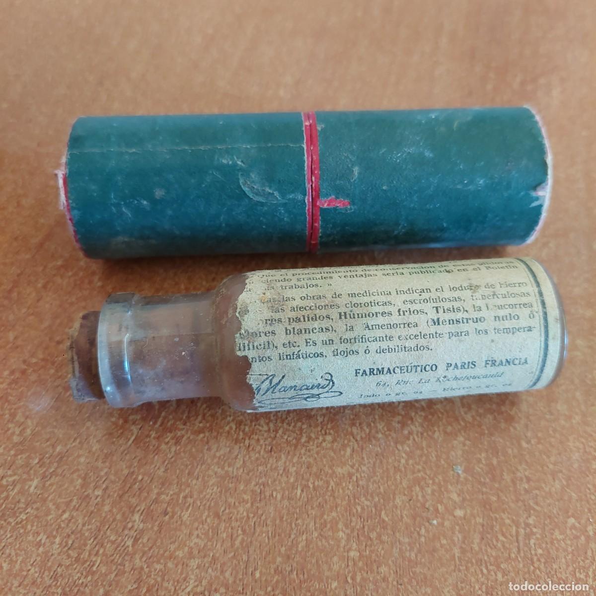 Antig&uuml;edades: Antiguo frasco de p&iacute;ldoras Blancard 1850 - Foto 2