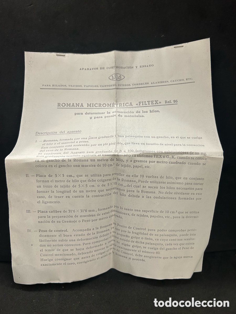 Antig&uuml;edades: B&aacute;scula romana micrometrica filtex - Foto 4