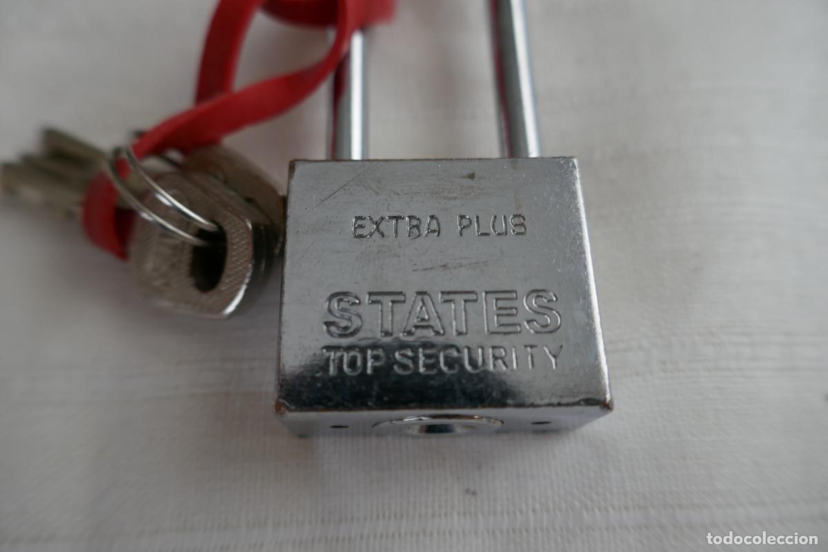 Antig&uuml;edades: Candado STATES TOP SEGURITY - EXTRA PLUS - con 3 llaves - Foto 7
