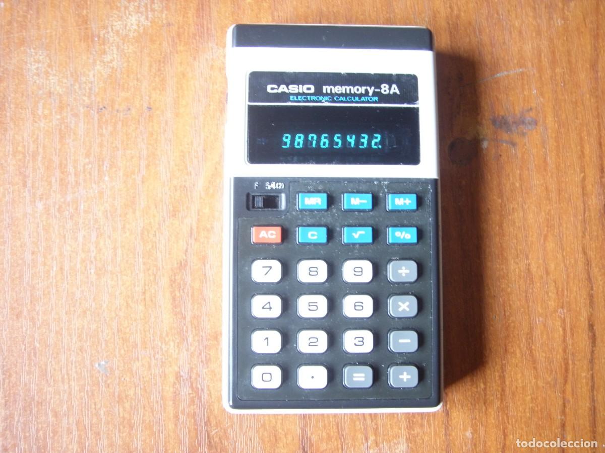 Antig&uuml;edades: CALCULADORA CASIO MEMORY-8A FUNCIONA - Foto 3