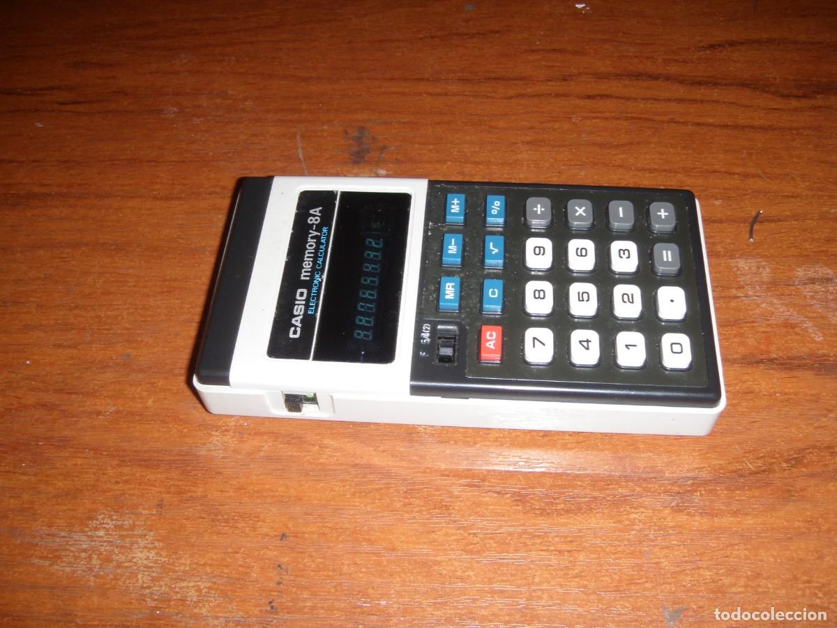 Antig&uuml;edades: CALCULADORA CASIO MEMORY-8A FUNCIONA - Foto 4