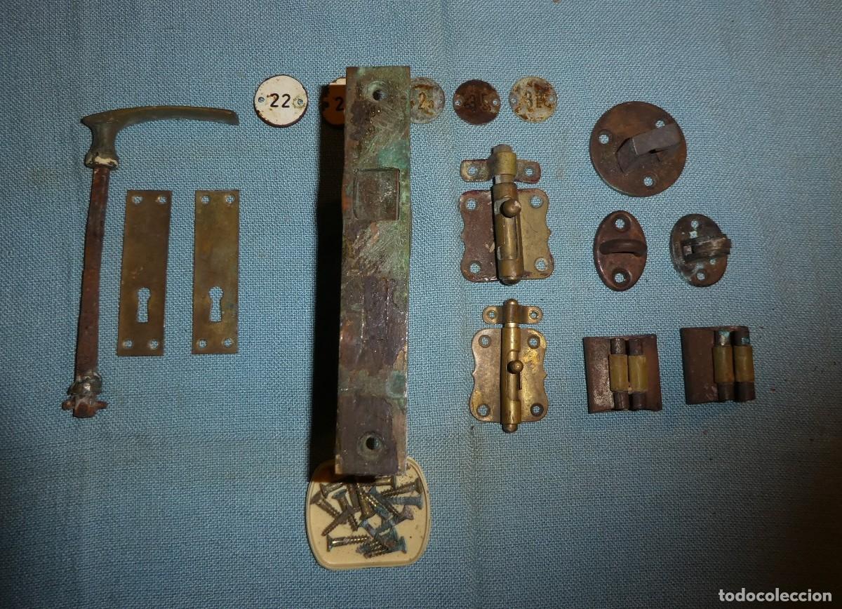 Antig&uuml;edades: CERRADURA Y ACCESORIOS PUERTA DE BARCO - Foto 5