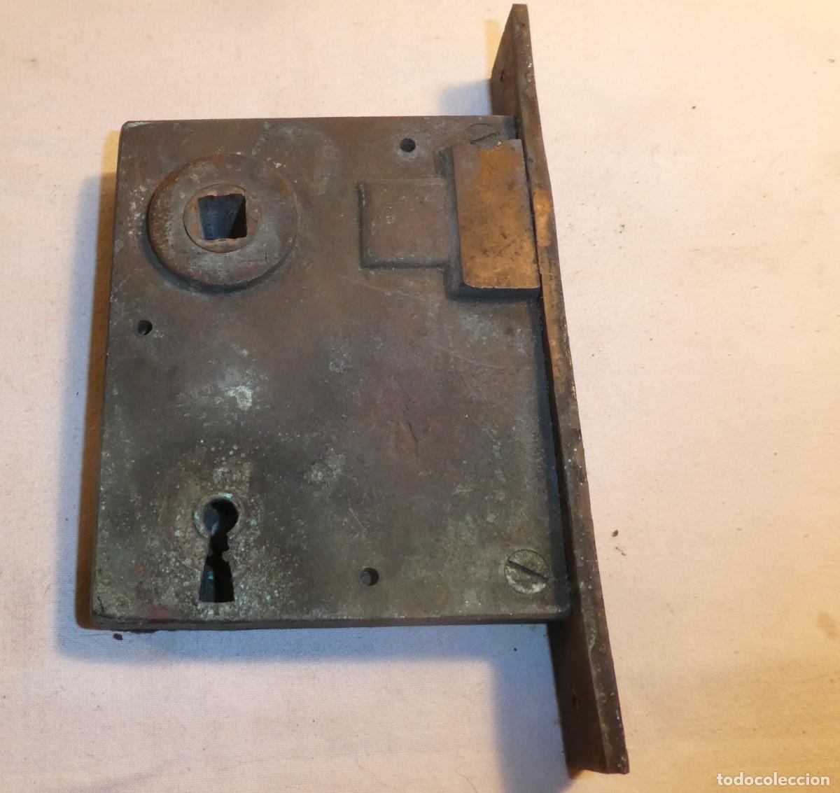 Antig&uuml;edades: CERRADURA Y ACCESORIOS PUERTA DE BARCO - Foto 7