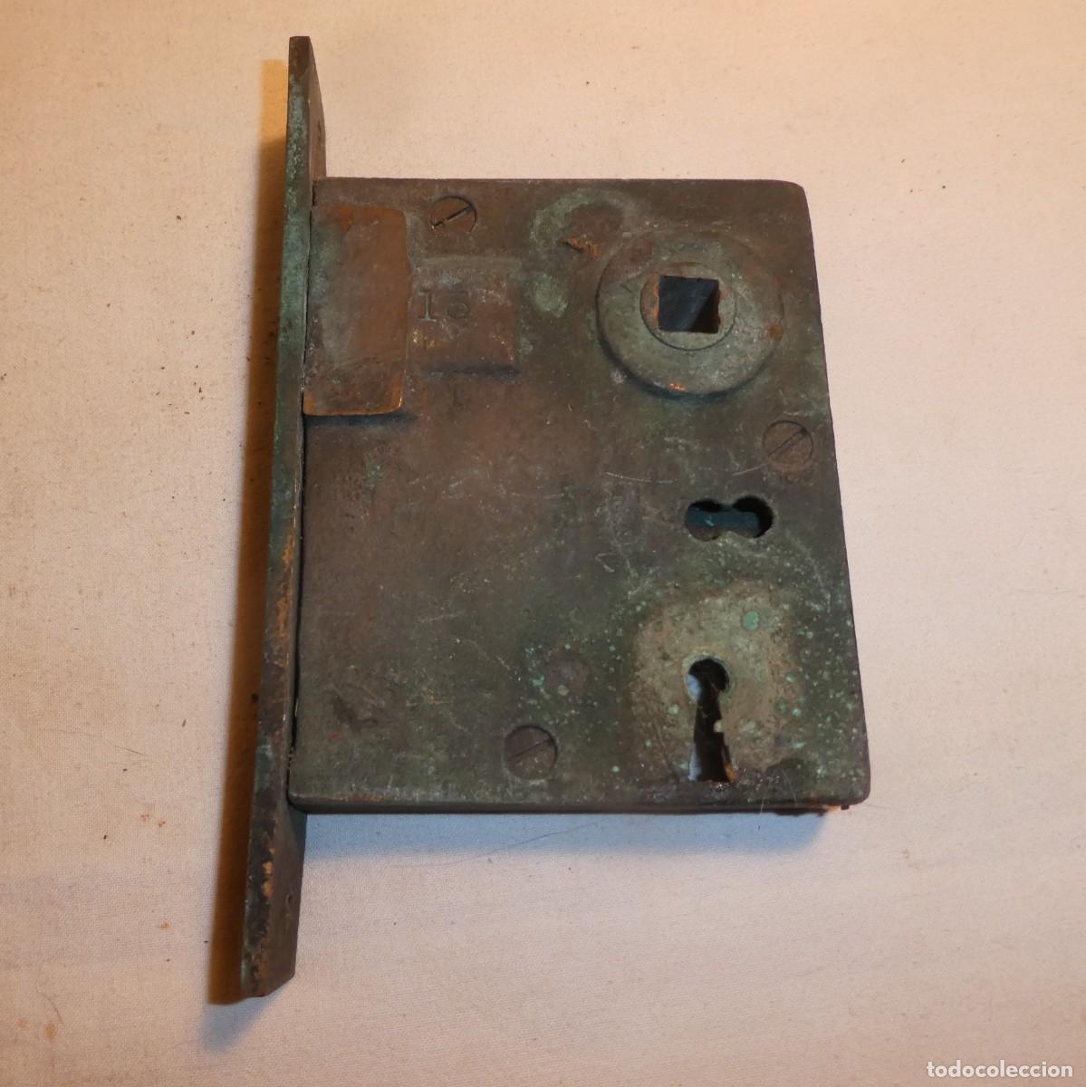 Antig&uuml;edades: CERRADURA Y ACCESORIOS PUERTA DE BARCO - Foto 8