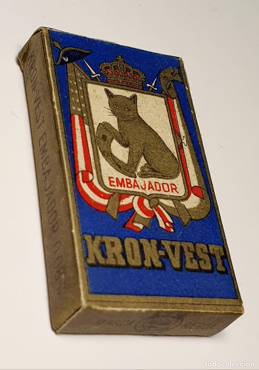 Antig&uuml;edades: 10 HOJAS DE AFEITAR KRON-VEST - Foto 1
