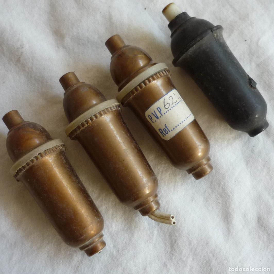 Antig&uuml;edades: 4 interruptores de pera - Foto 1