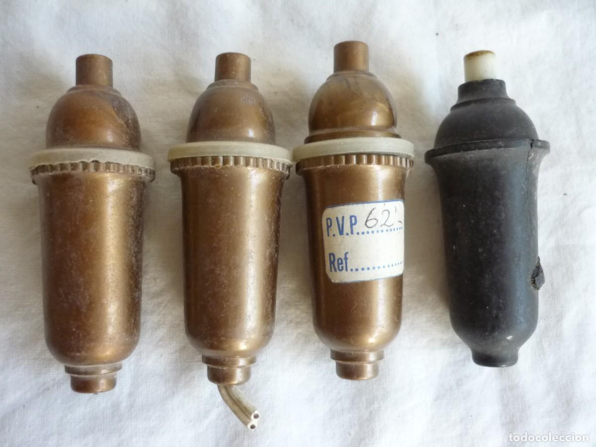 Antig&uuml;edades: 4 interruptores de pera - Foto 2