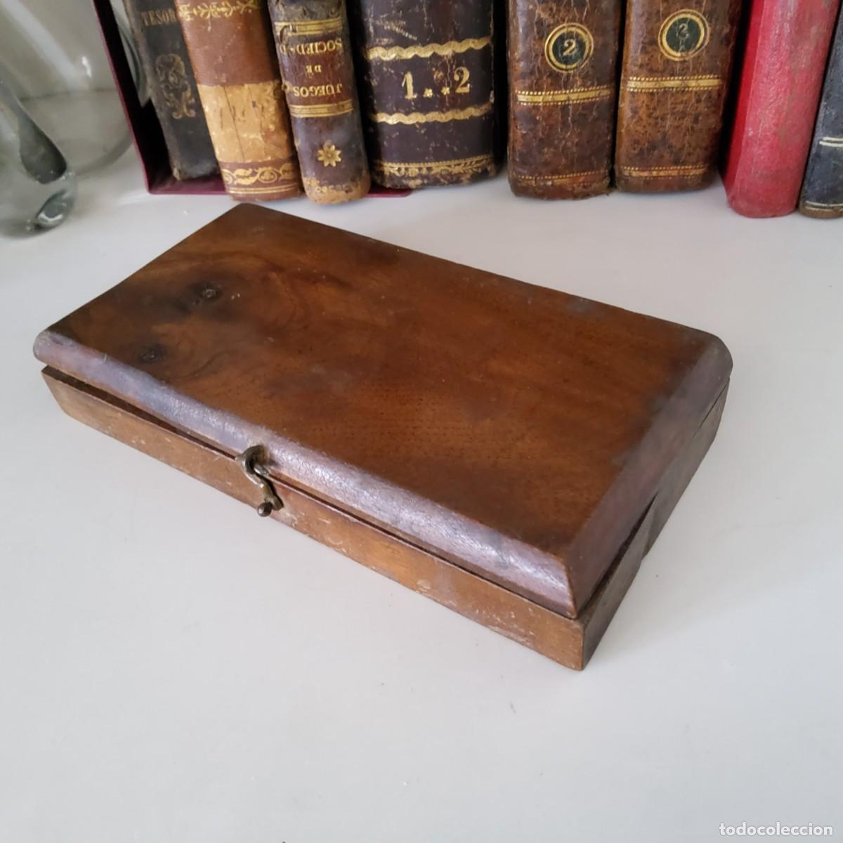 Antig&uuml;edades: ANTIGUA BALANZA CON ESTUCHE DE MADERA INCOMPLETA - Foto 9