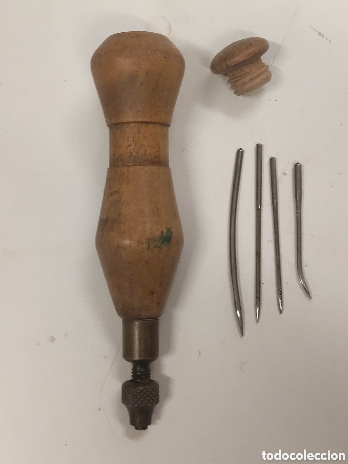 Antig&uuml;edades: Herramientas antiguas coser cuero - Foto 3