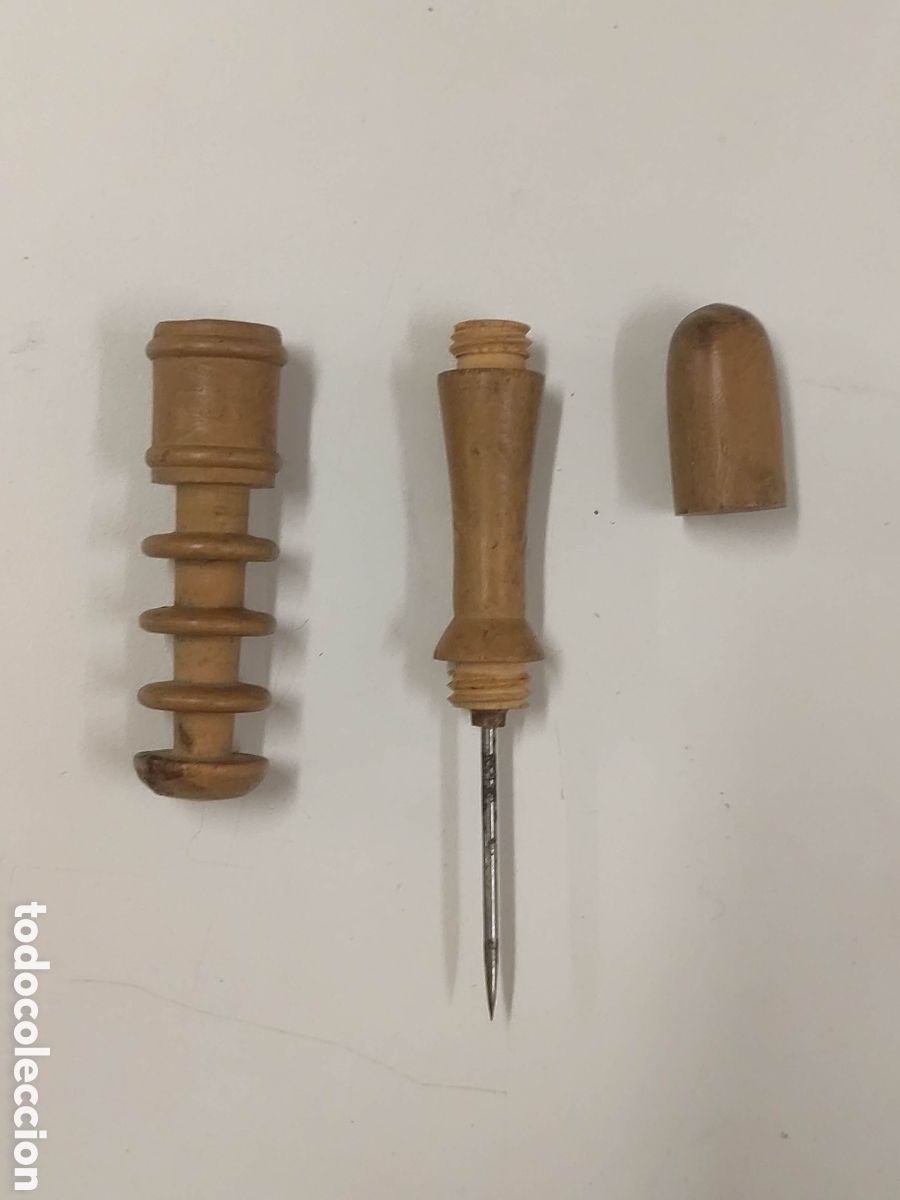 Antig&uuml;edades: Herramientas antiguas coser cuero - Foto 6