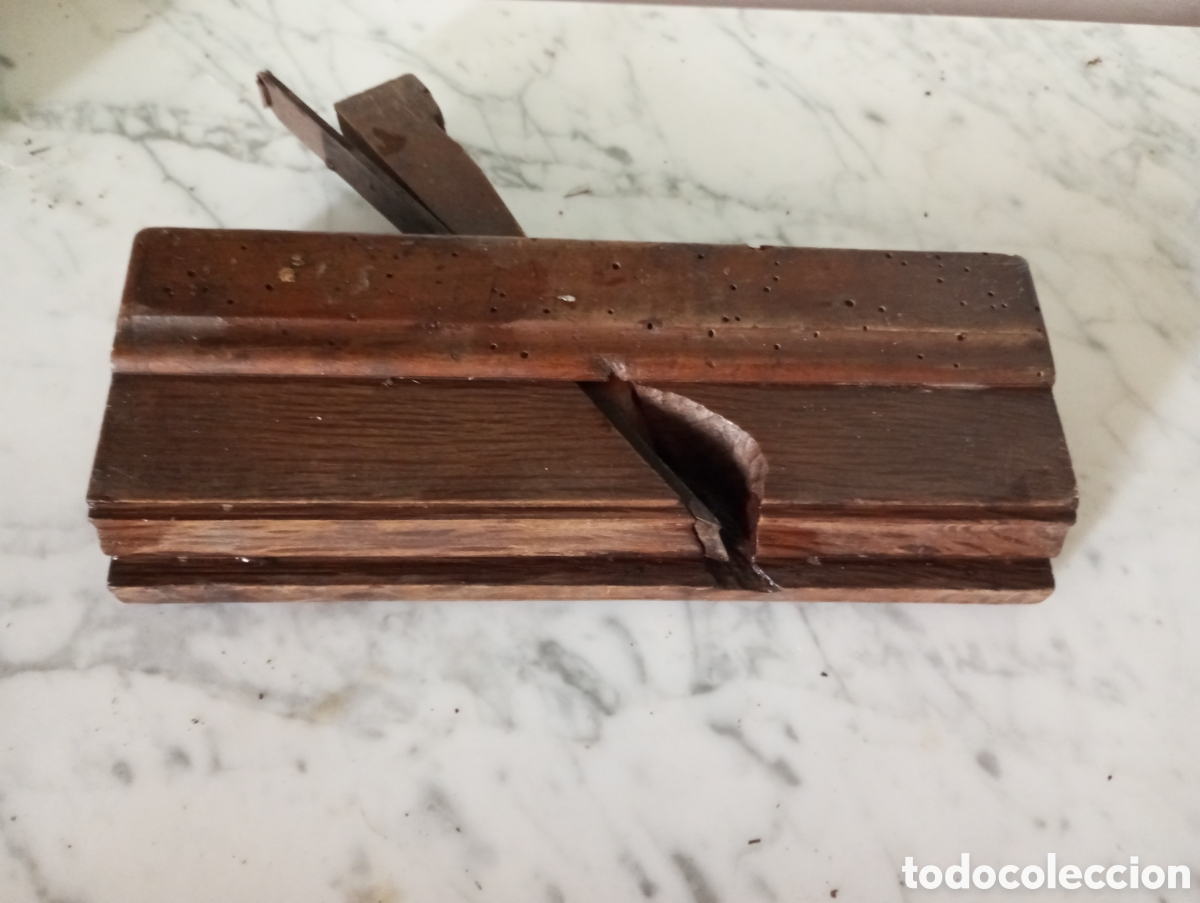 Antig&uuml;edades: Antiguo cepillo de carpintero molduras - Foto 1