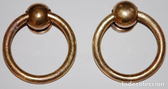 Antig&uuml;edades: 2 TIRADORES DE BRONCE CLASICOS - 08 - Foto 1