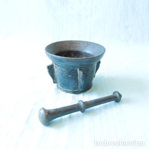 Antig&uuml;edades: Mortero/ almirez de bronce espa&ntilde;ol del siglo XVI - Foto 1