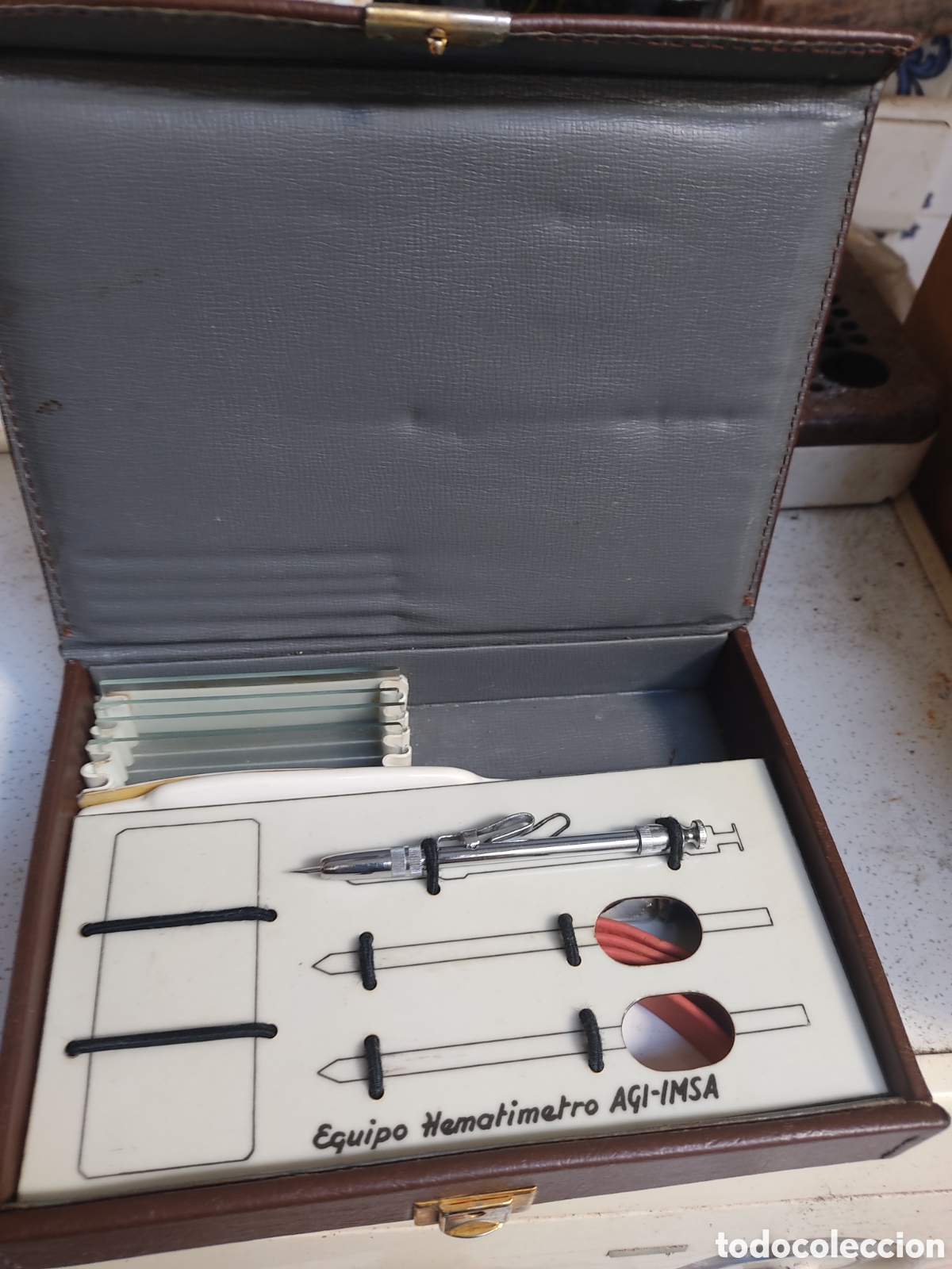 Antig&uuml;edades: Hematimetro AGI-IMSA en su estuche - Foto 5