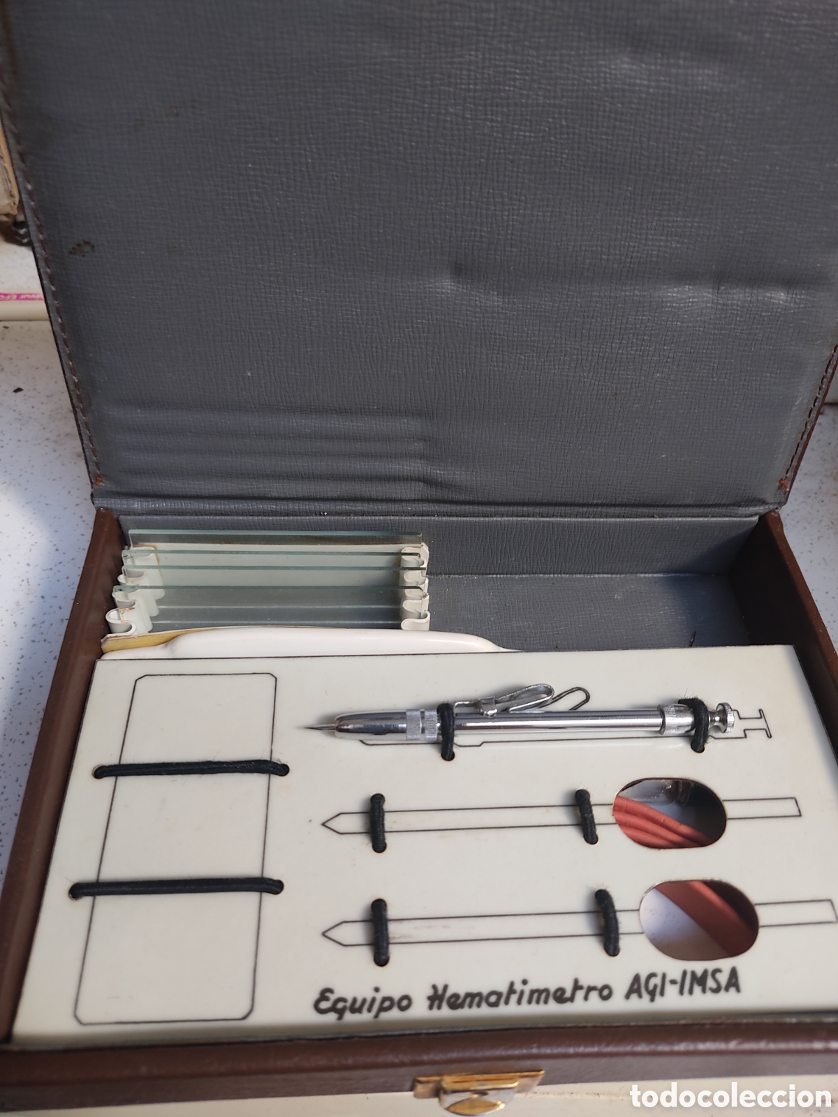 Antig&uuml;edades: Hematimetro AGI-IMSA en su estuche - Foto 6
