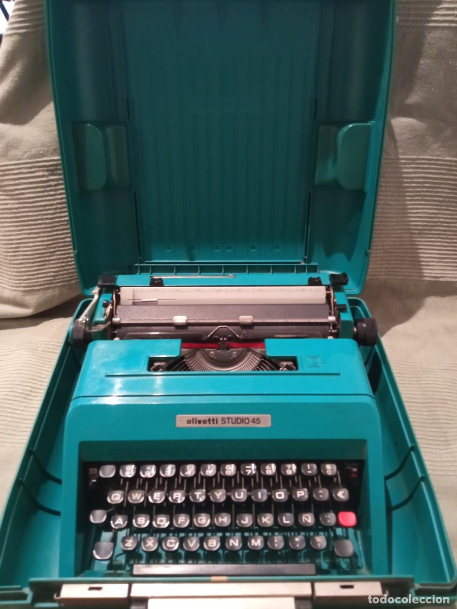 Antig&uuml;edades: M&aacute;quina de escribir olivetti studio 45 - Foto 2