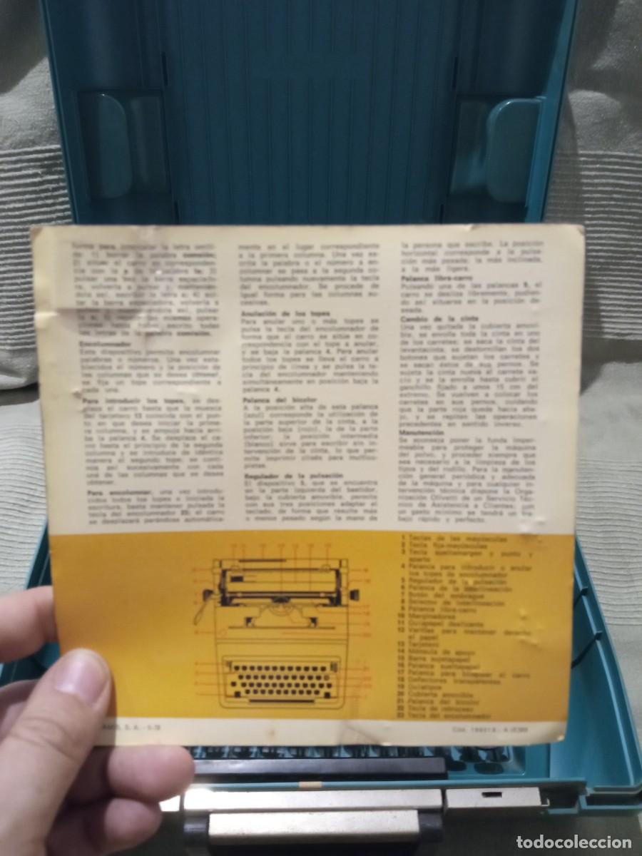 Antig&uuml;edades: M&aacute;quina de escribir olivetti studio 45 - Foto 3