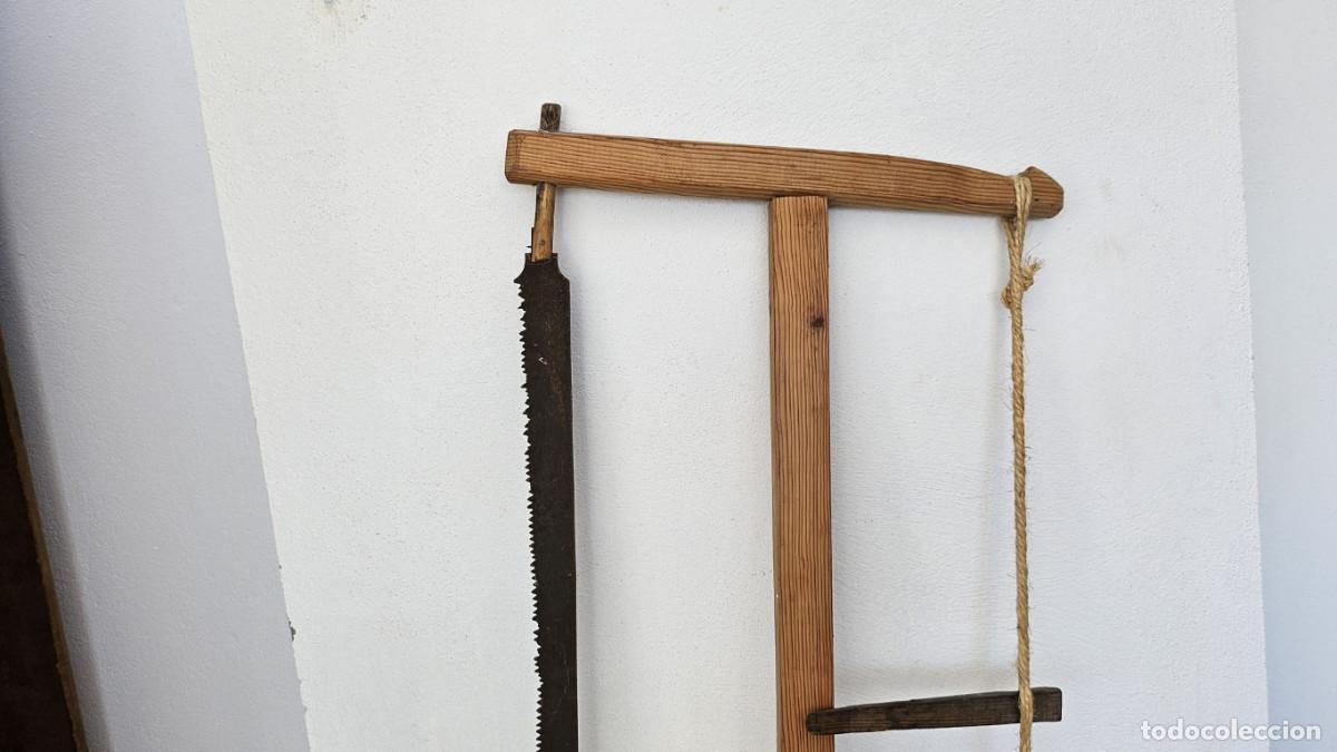 Antig&uuml;edades: sierra de carpintero antigua - Foto 2