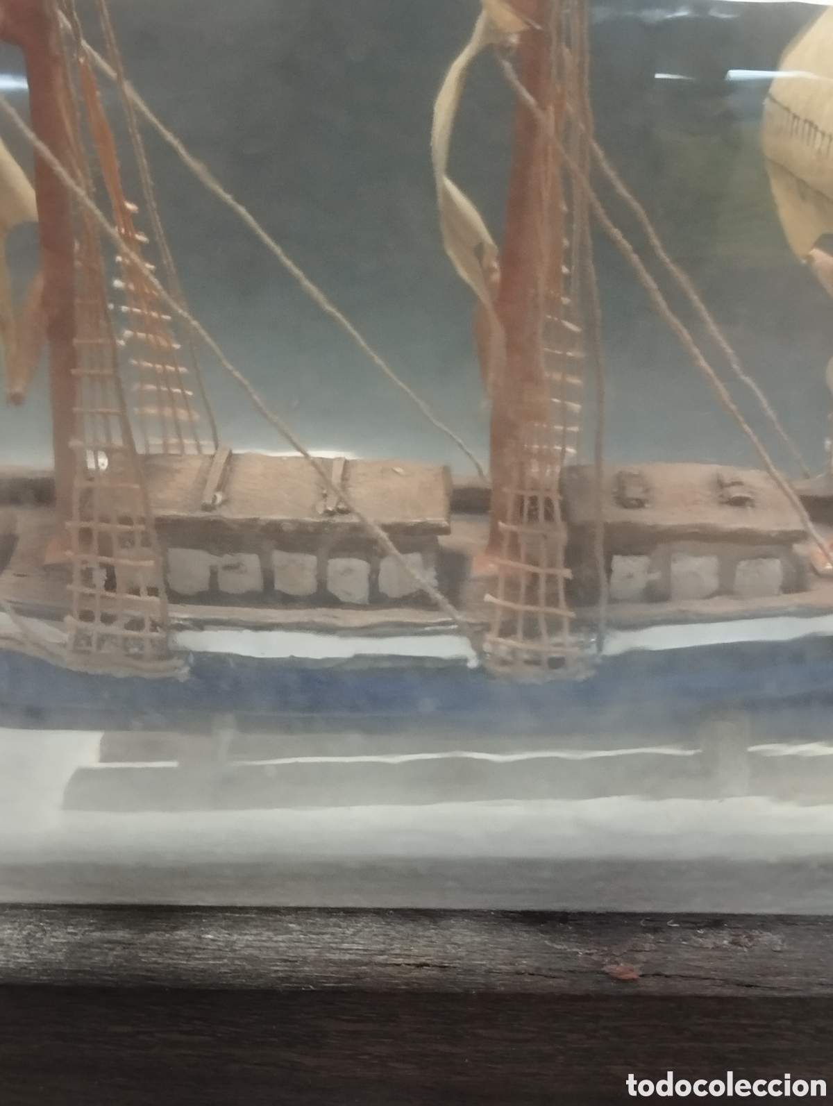 Antig&uuml;edades: Antiguo Barco velero en botella - Foto 7