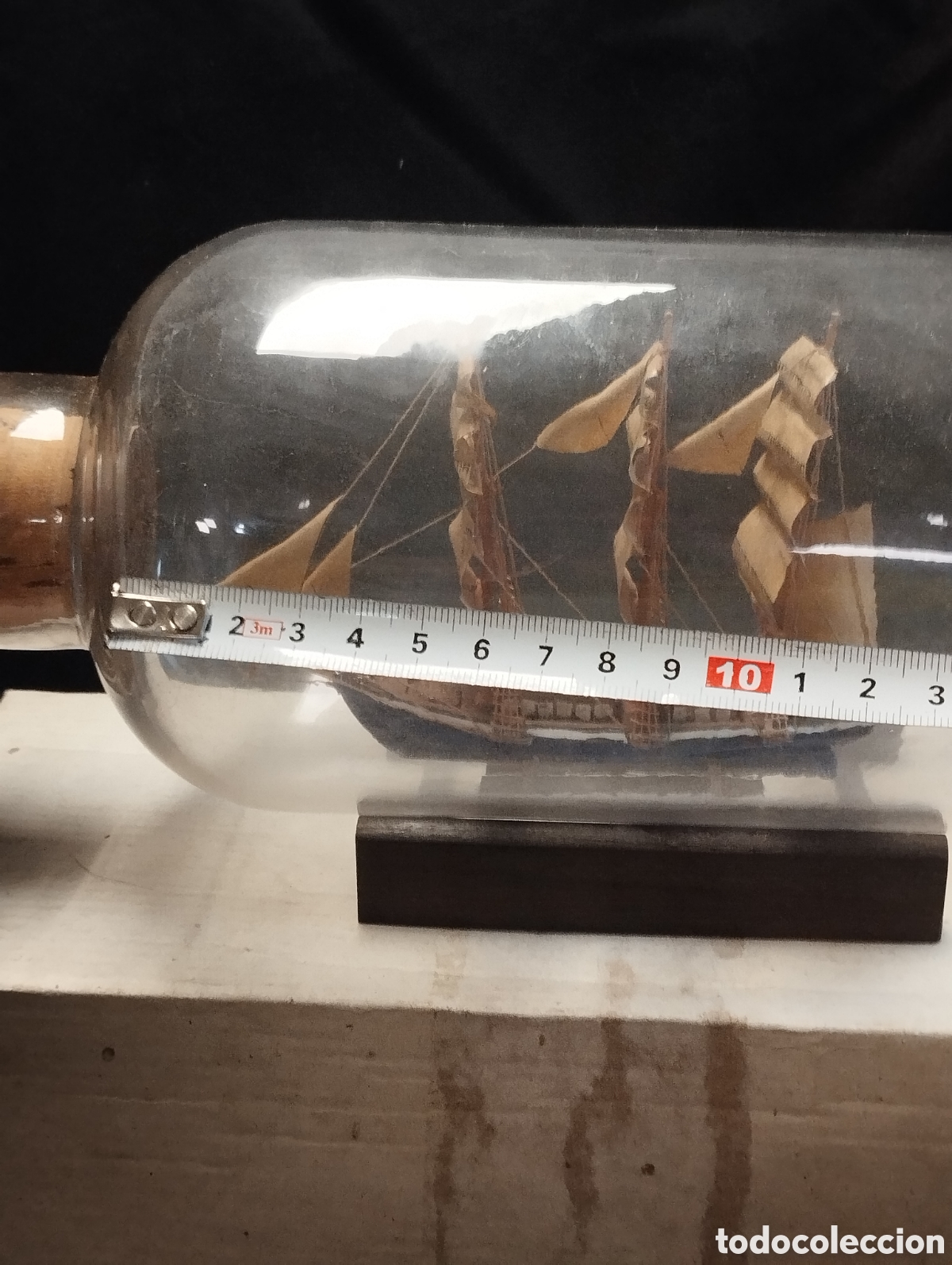 Antig&uuml;edades: Antiguo Barco velero en botella - Foto 11