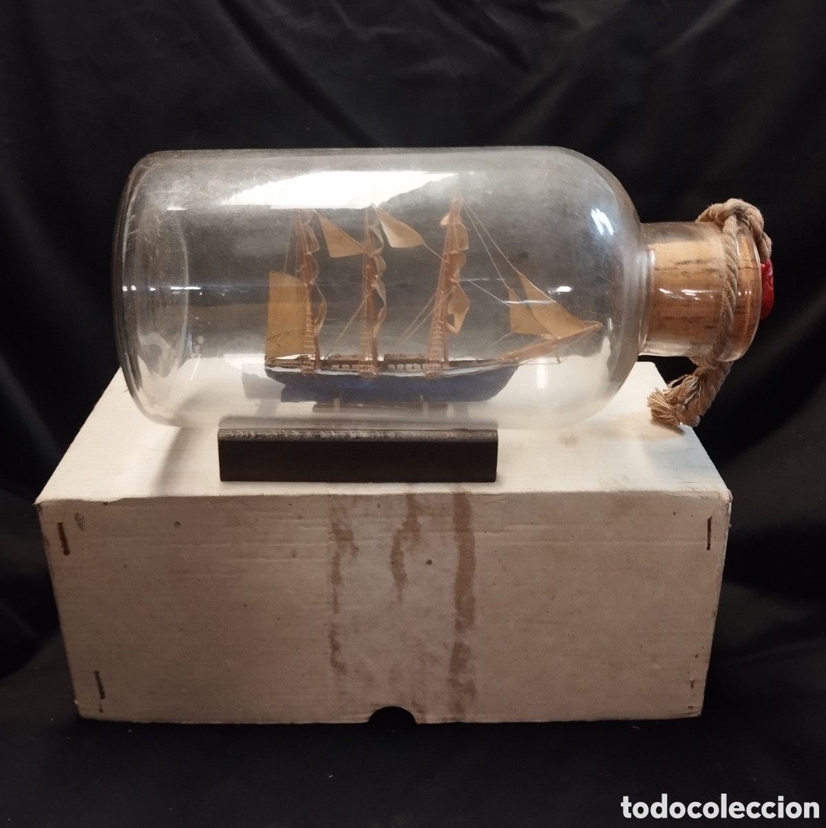 Antig&uuml;edades: Antiguo Barco velero en botella - Foto 1