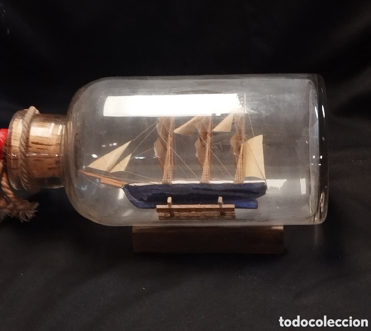 Antig&uuml;edades: Antiguo Barco velero embotellado - Foto 3