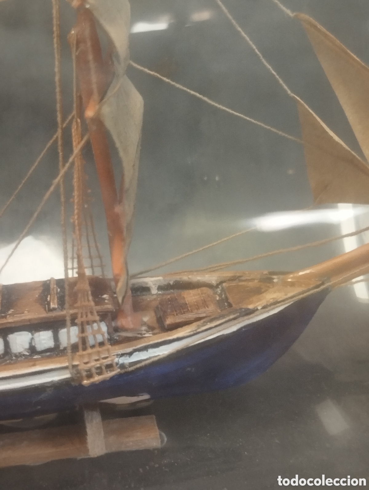 Antig&uuml;edades: Antiguo Barco velero embotellado - Foto 4