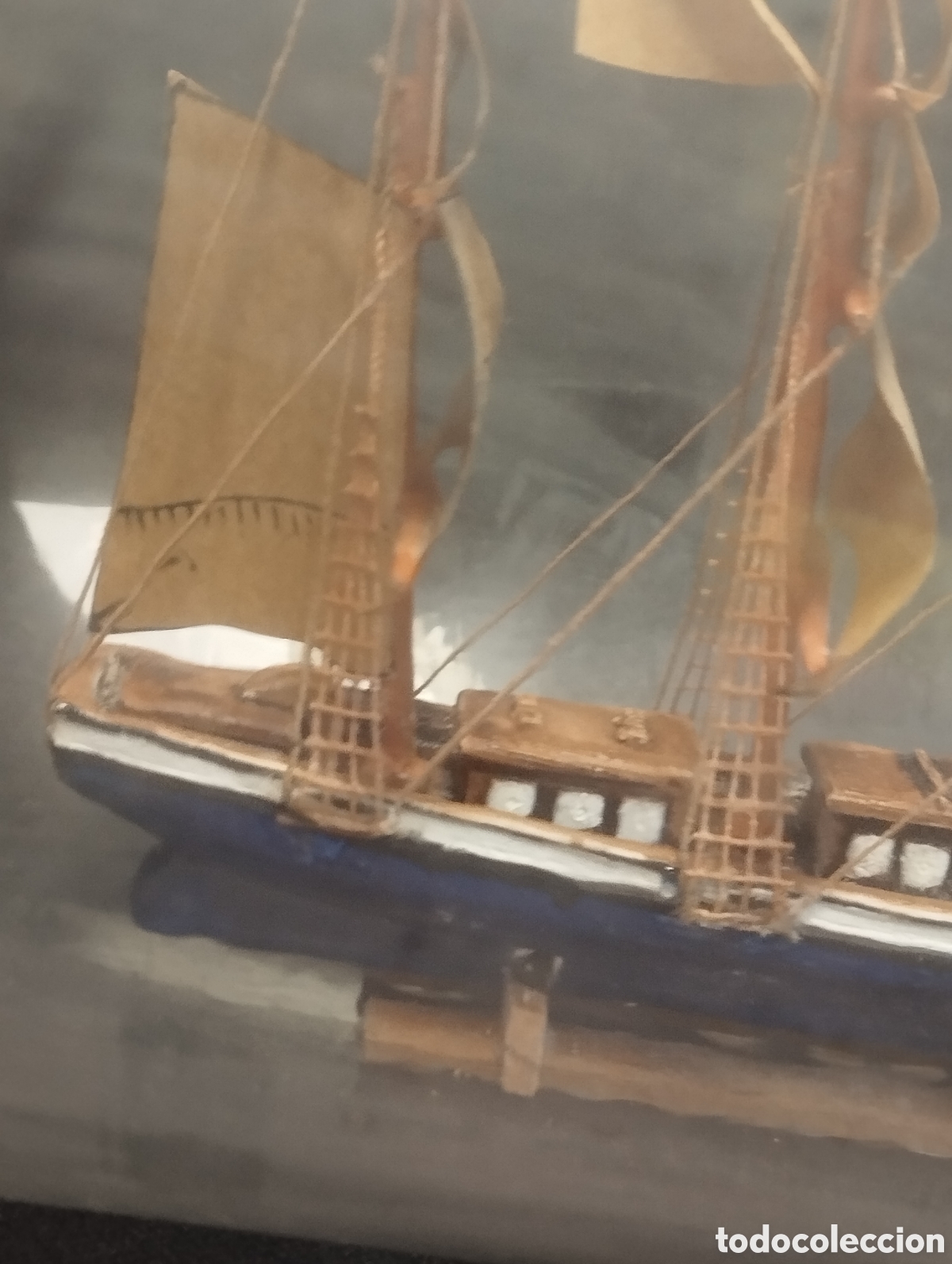 Antig&uuml;edades: Antiguo Barco velero embotellado - Foto 5