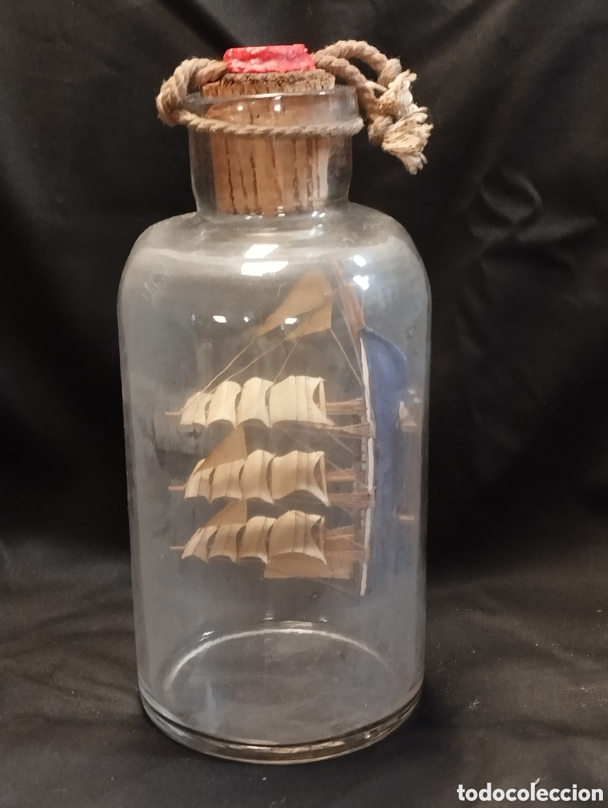 Antig&uuml;edades: Antiguo Barco velero embotellado - Foto 7