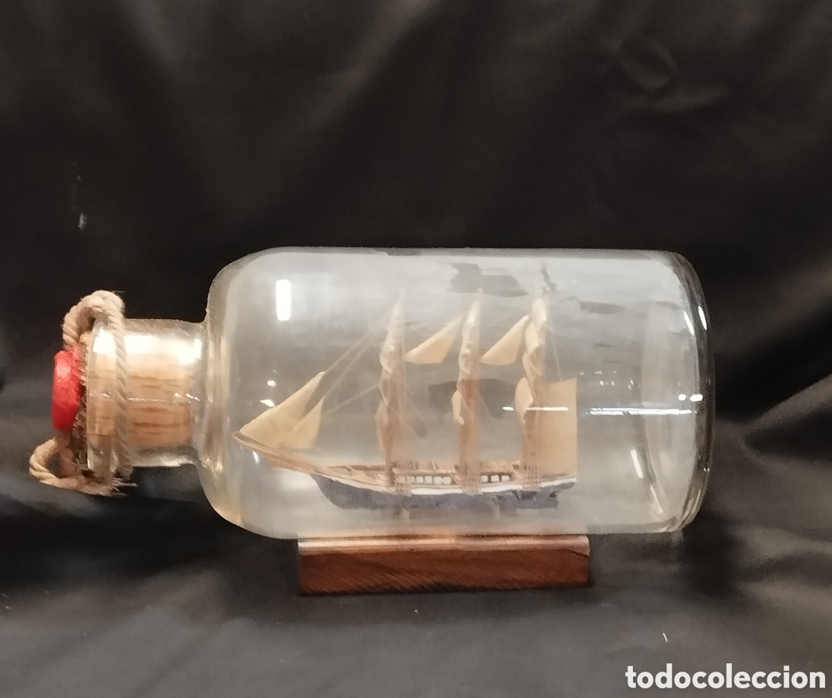 Antig&uuml;edades: Antiguo Barco velero embotellado - Foto 13