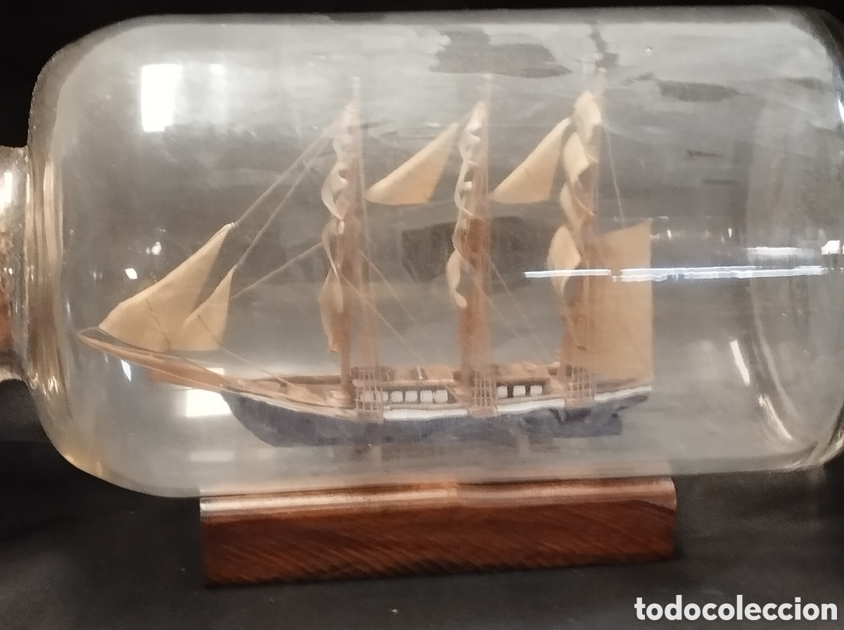 Antig&uuml;edades: Antiguo Barco velero embotellado - Foto 14