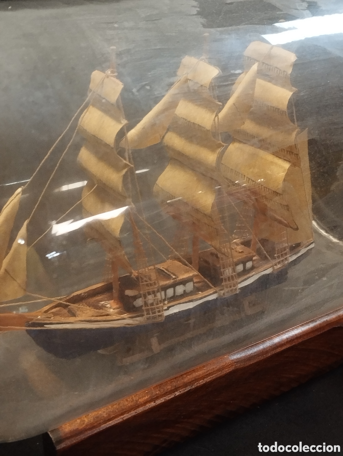 Antig&uuml;edades: Antiguo Barco velero embotellado - Foto 15
