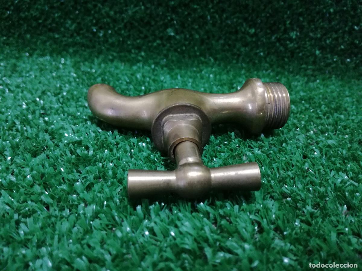 Antig&uuml;edades: ANTIGUO GRIFO DE LATON / BRONCE PULIDO - Foto 8