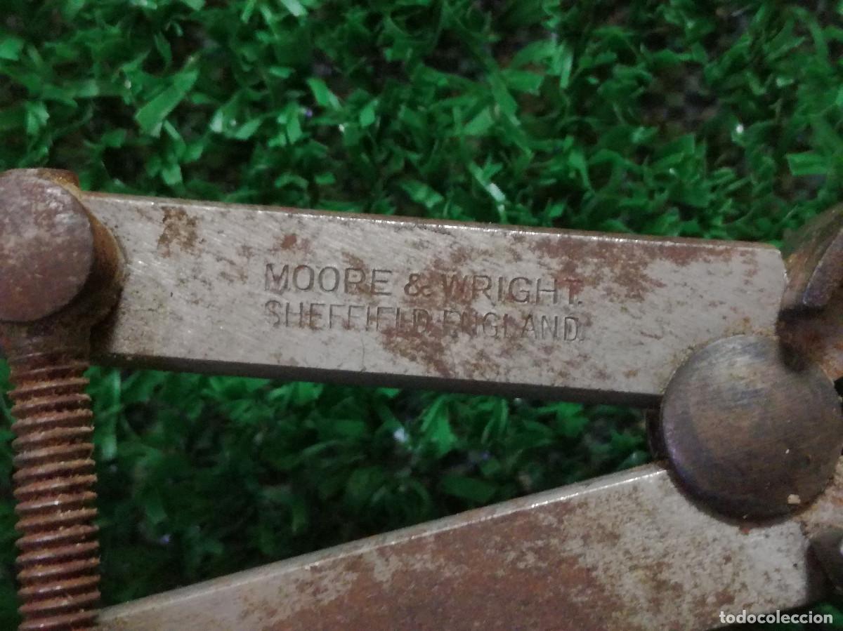 Antig&uuml;edades: ANTIGUO COMPAS - MARCA MOORE AND WRIGHT - HERRAMIENTA - Foto 7