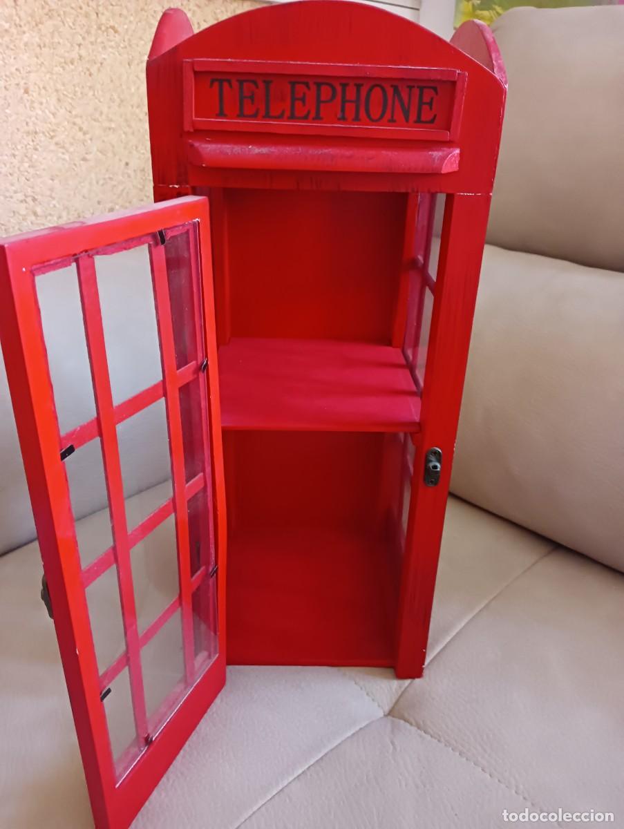 Antig&uuml;edades: CABINA DE TEL&Eacute;FONO ROJA - Foto 2