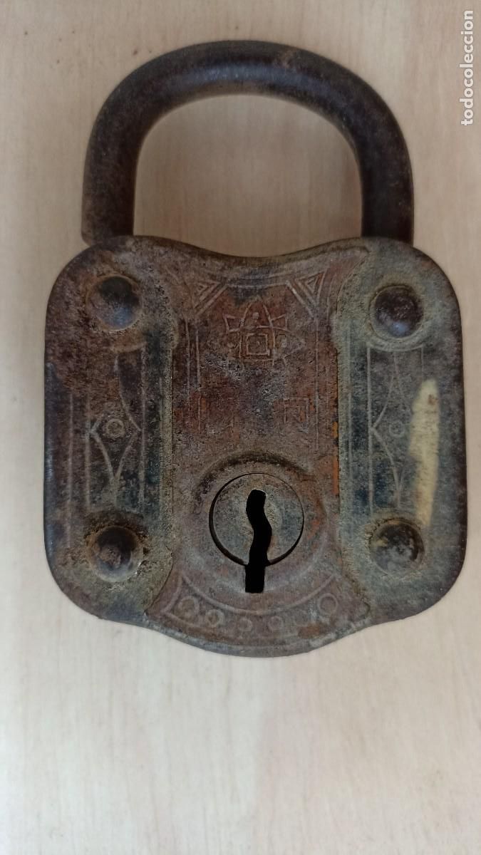 Antig&uuml;edades: CANDADO ANTIGUO. FUNCIONA. - Foto 2