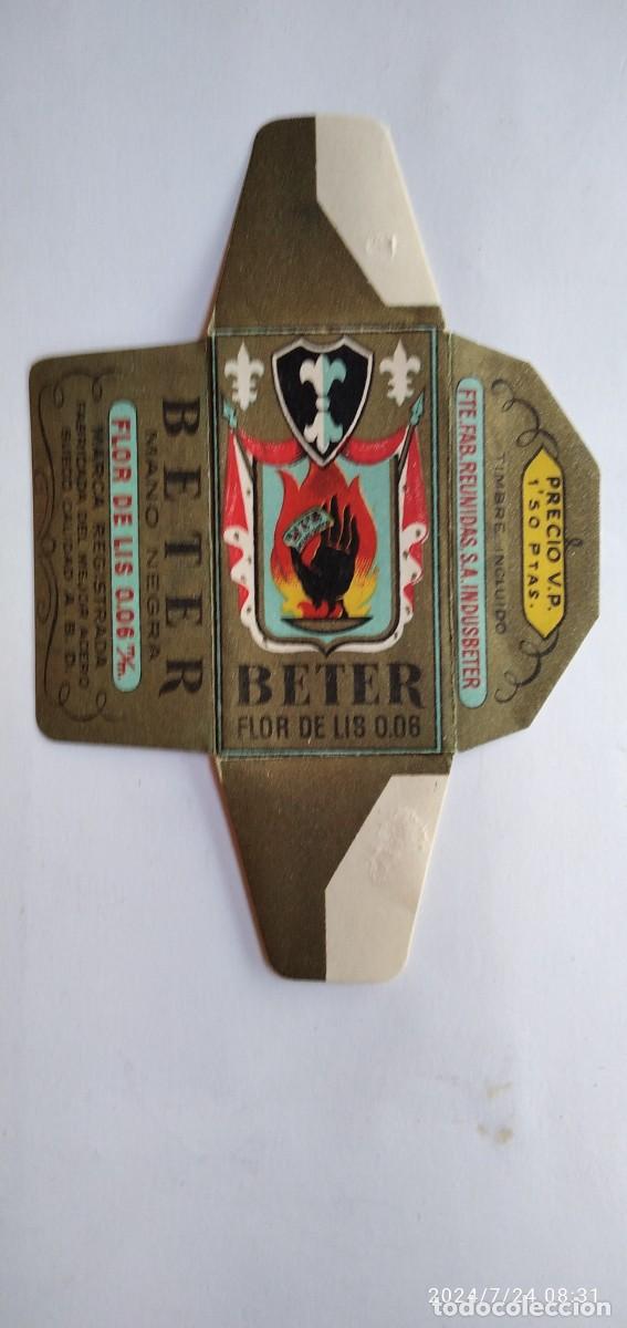 Antig&uuml;edades: FUNDA HOJA DE AFEITAR ANTIGUA,BETER FLOR DE LIS. - Foto 1