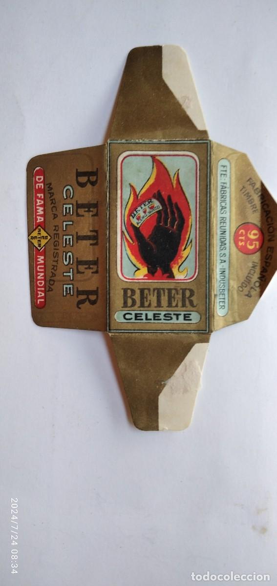 Antig&uuml;edades: FUNDA HOJA DE AFEITAR ANTIGUA,BETER CELESTE. - Foto 1