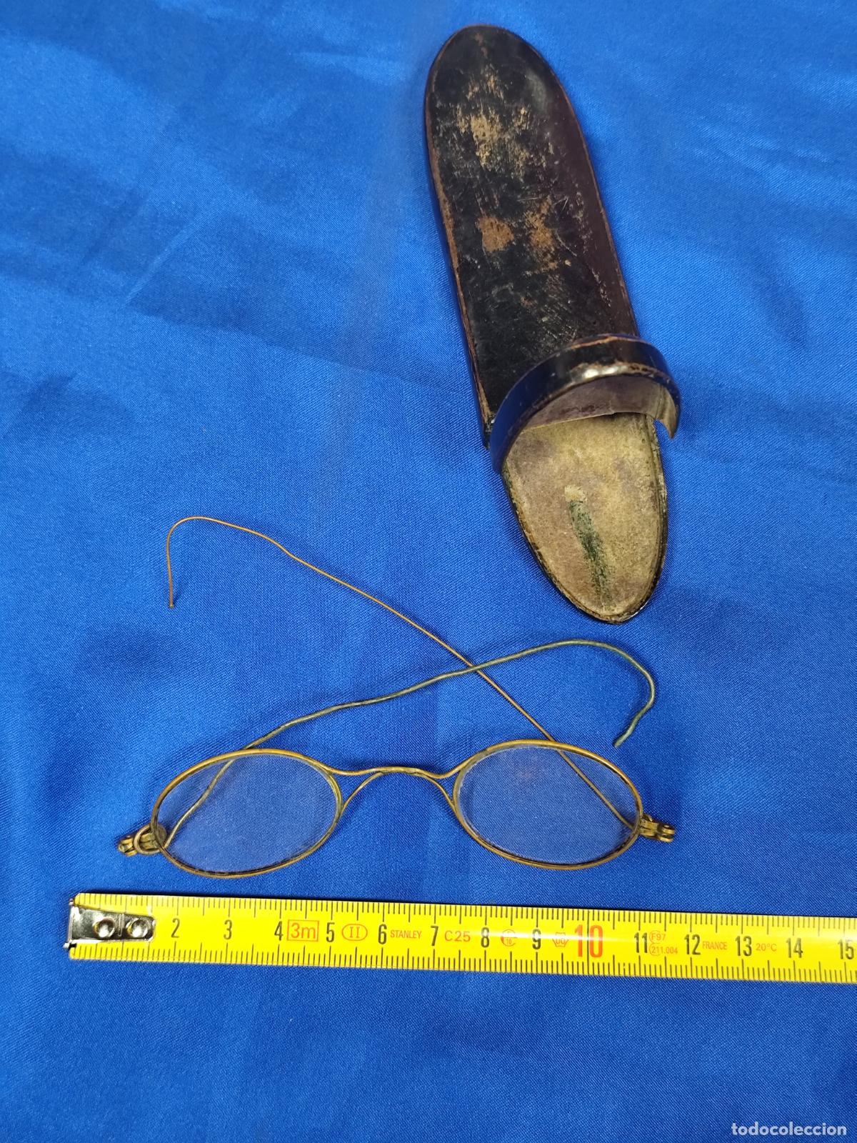 Antig&uuml;edades: ANTIGUAS GAFAS CON SU FUNDA DE PIEL - Foto 2