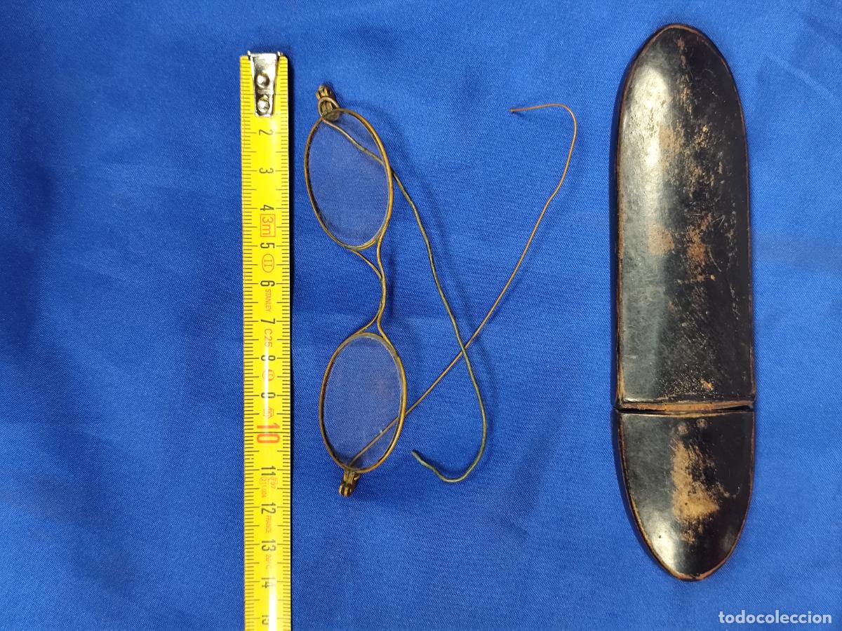Antig&uuml;edades: ANTIGUAS GAFAS CON SU FUNDA DE PIEL - Foto 3