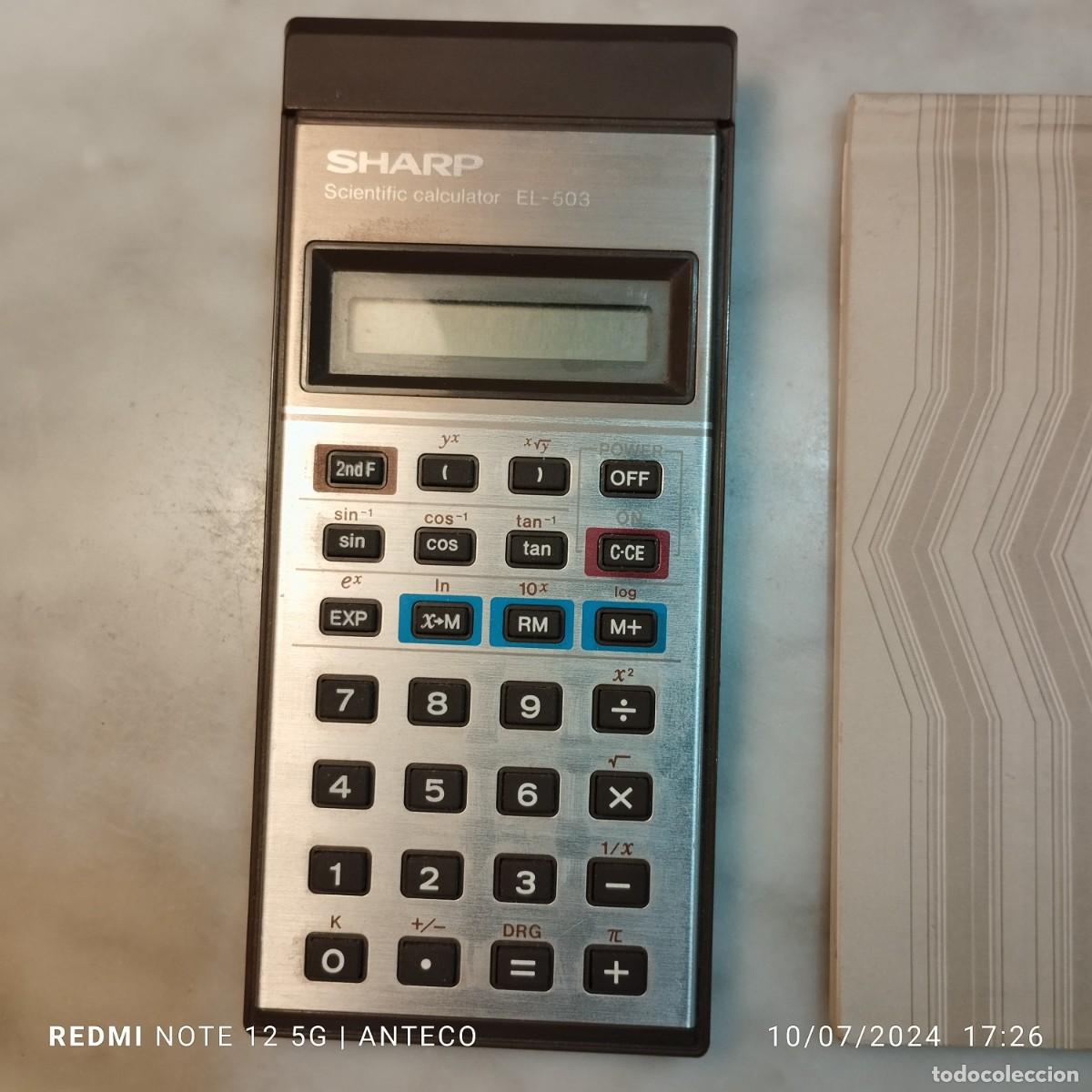 Antig&uuml;edades: CALCULADORA SHARP EL-503 VINTAGE - Foto 2