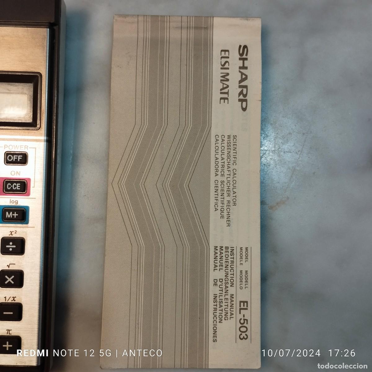 Antig&uuml;edades: CALCULADORA SHARP EL-503 VINTAGE - Foto 3
