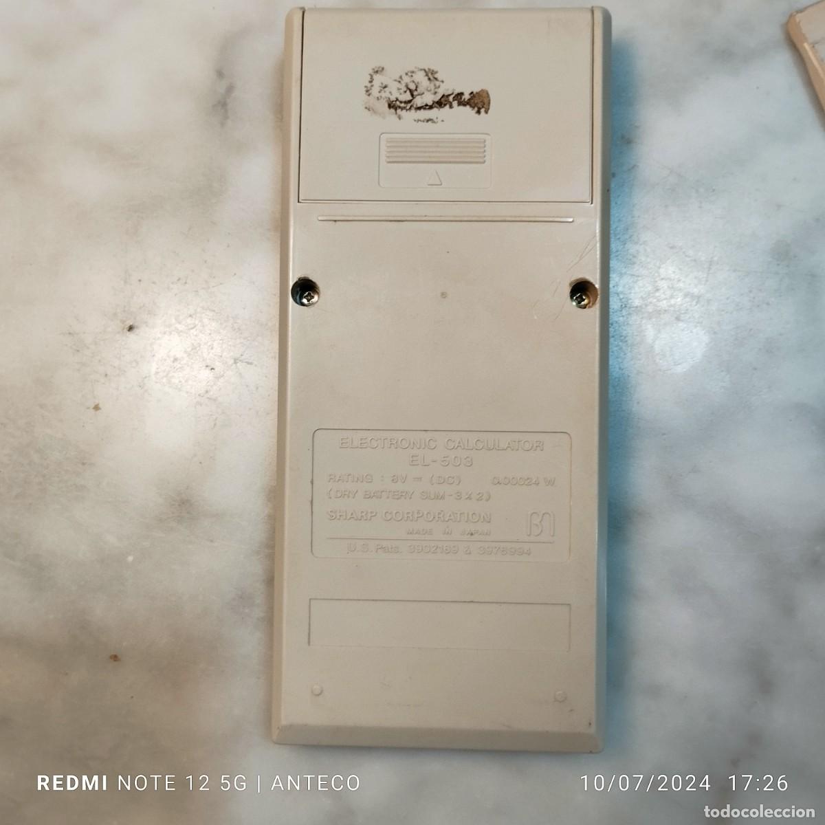 Antig&uuml;edades: CALCULADORA SHARP EL-503 VINTAGE - Foto 4