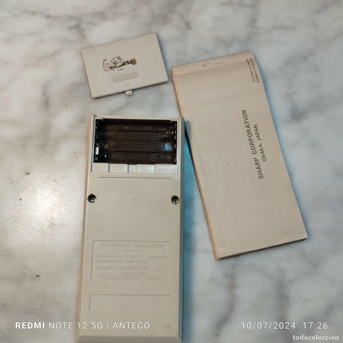 Antig&uuml;edades: CALCULADORA SHARP EL-503 VINTAGE - Foto 6