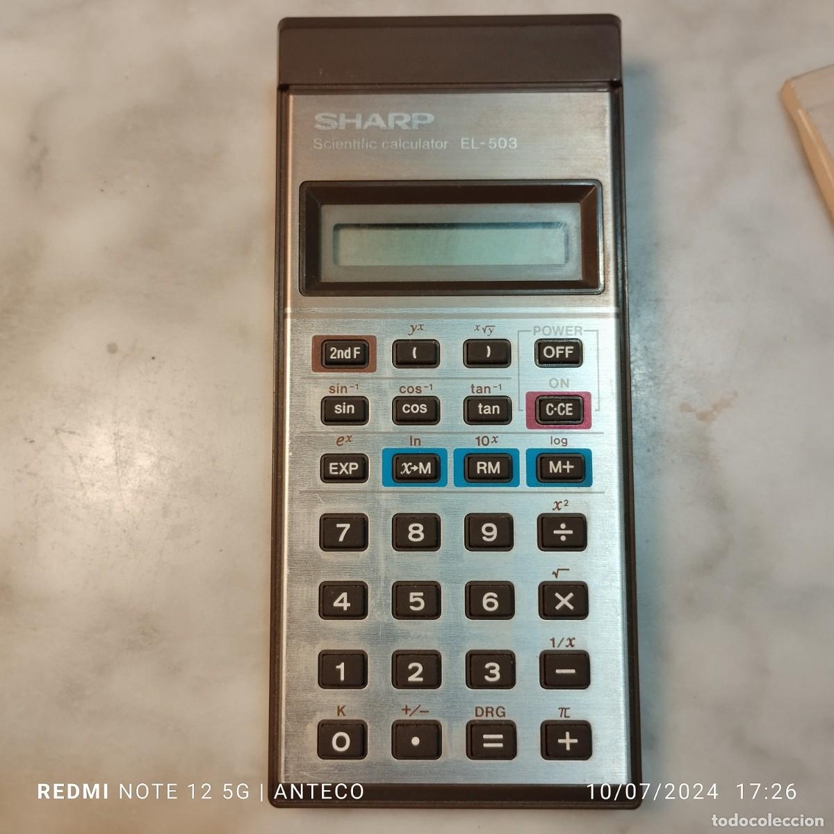 Antig&uuml;edades: CALCULADORA SHARP EL-503 VINTAGE - Foto 7