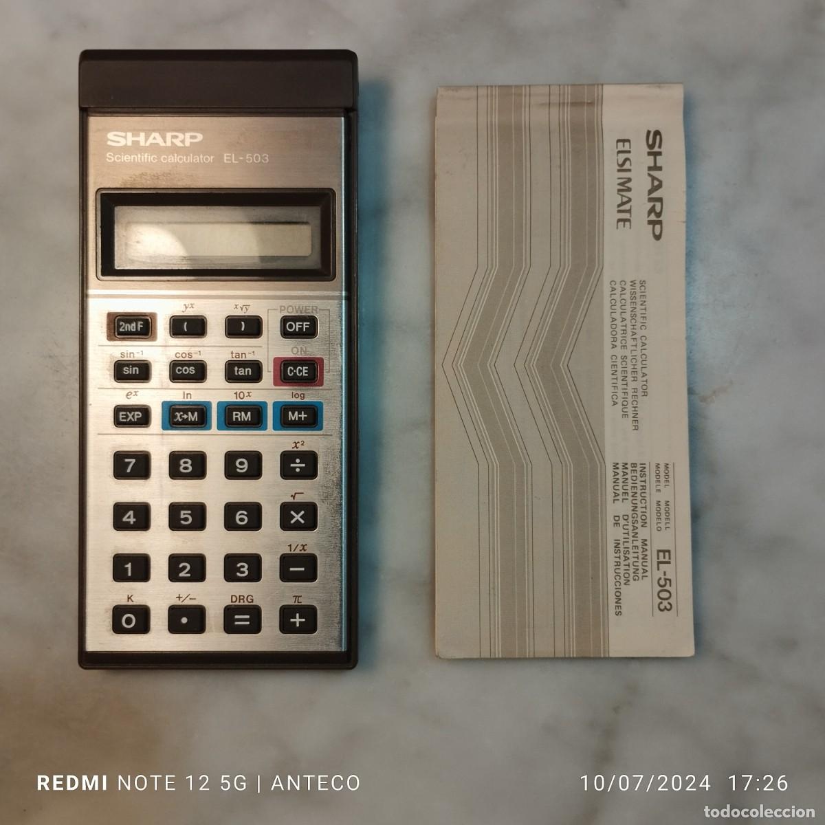 Antig&uuml;edades: CALCULADORA SHARP EL-503 VINTAGE - Foto 1