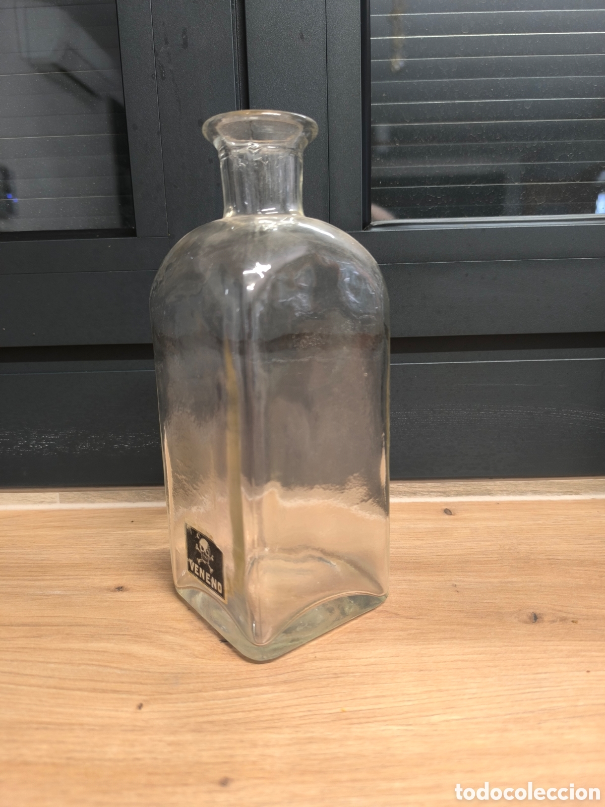 Antig&uuml;edades: Botella farmacia veneno - Foto 2