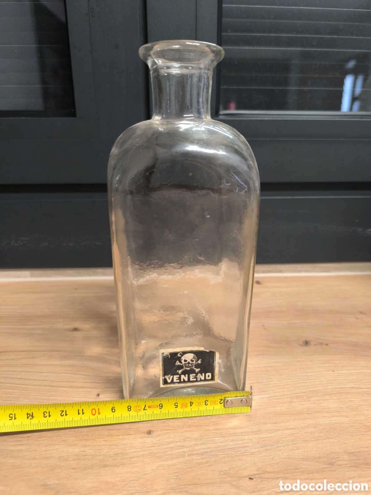 Antig&uuml;edades: Botella farmacia veneno - Foto 3