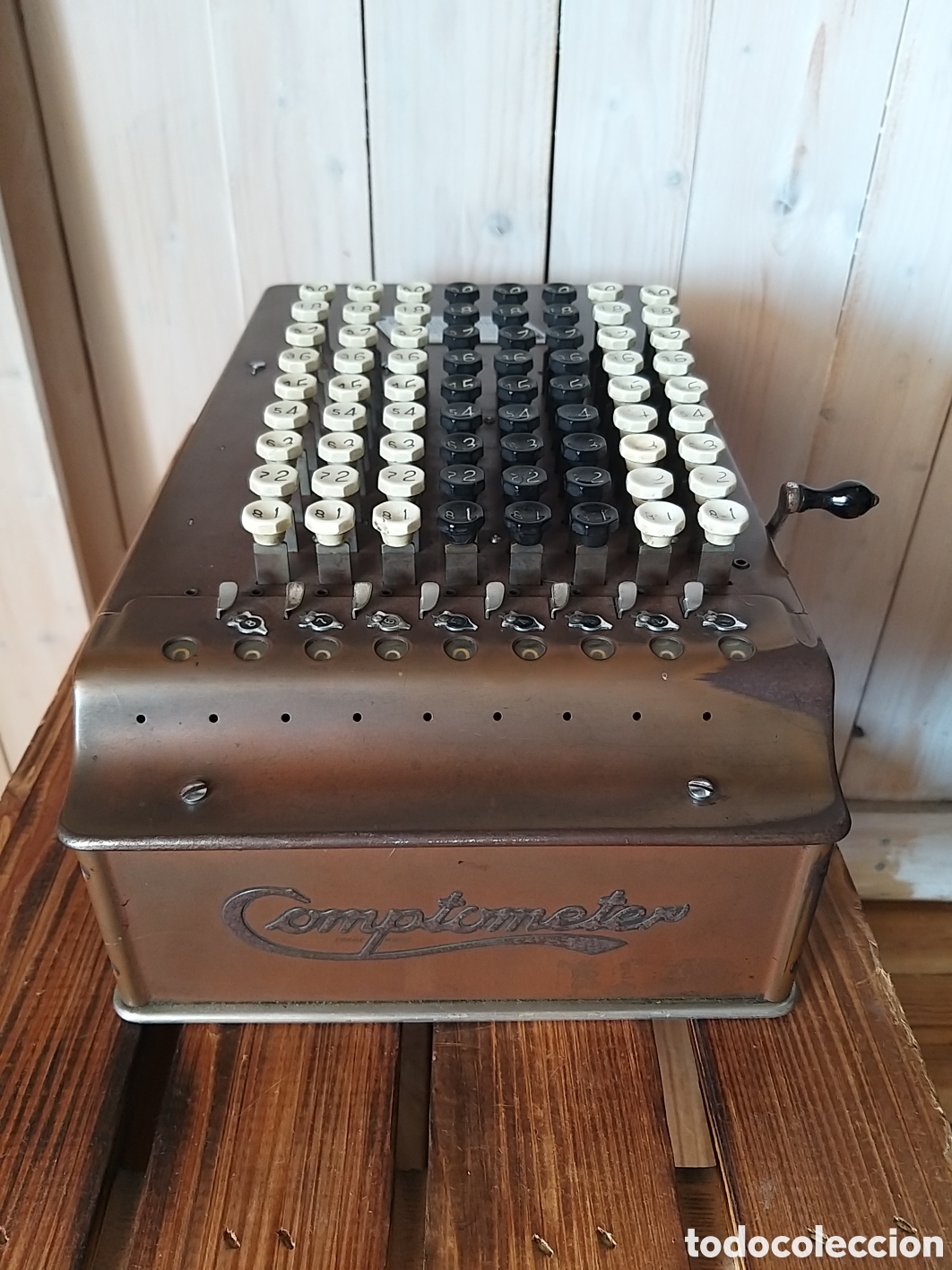 Antig&uuml;edades: Antigua calculadora Comptometer modelo H 1920 - Foto 3