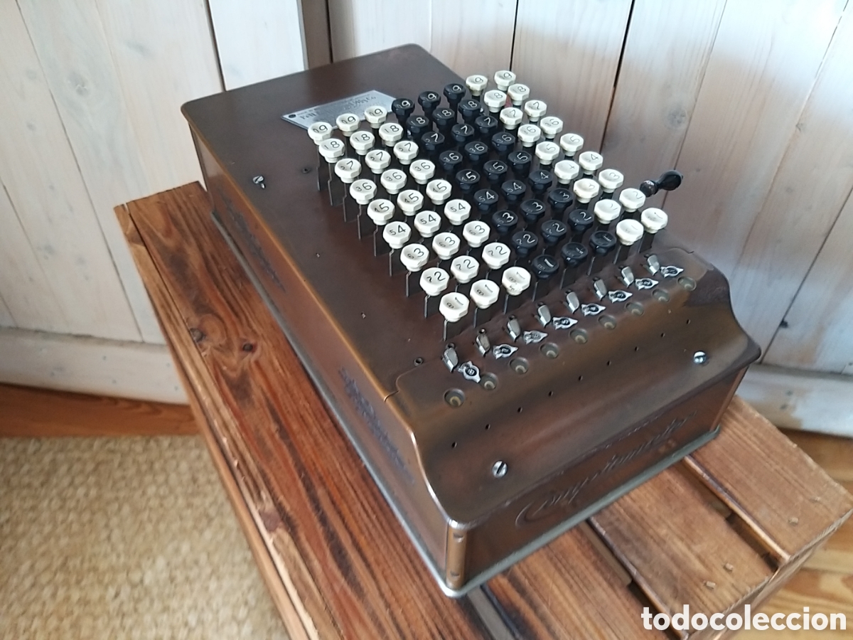 Antig&uuml;edades: Antigua calculadora Comptometer modelo H 1920 - Foto 9